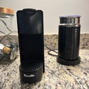 Nespresso Essenza Mini by Breville with Aeroccino milk frother